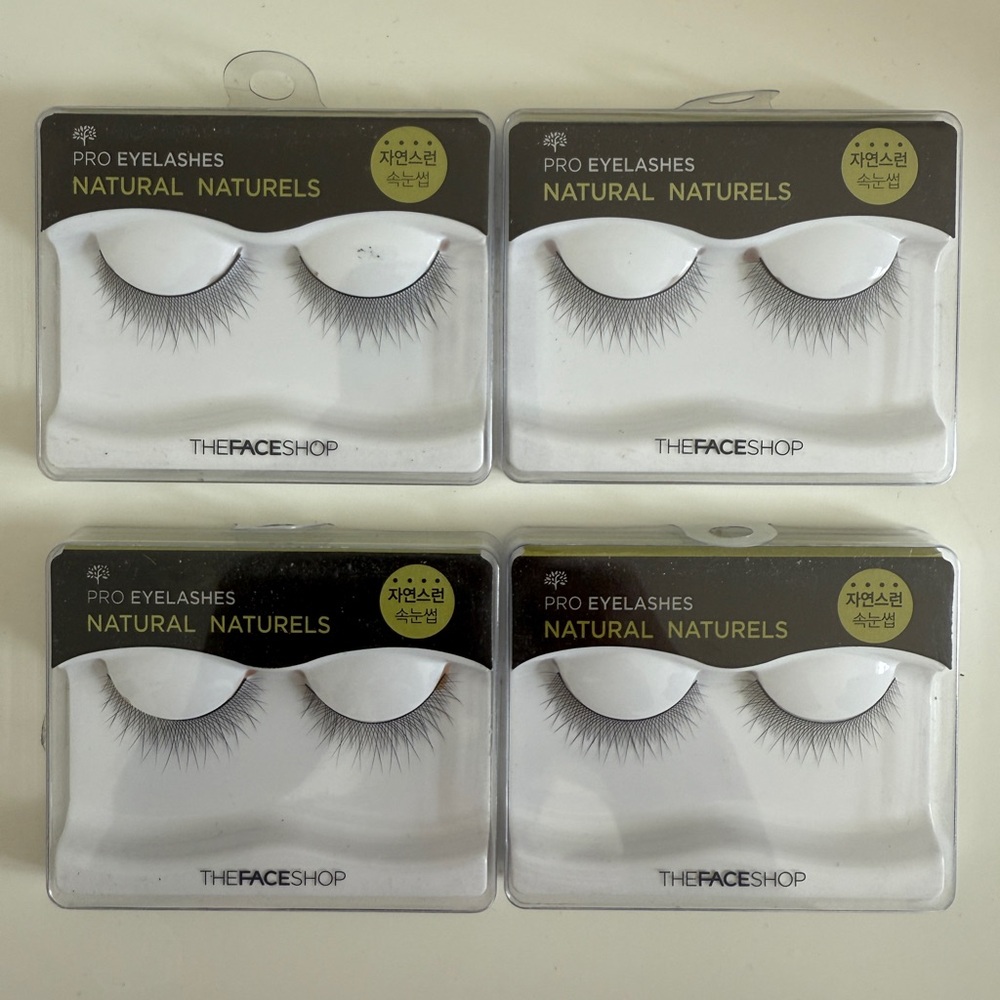 4 Sets of The Face Shop Natural Eyelashes